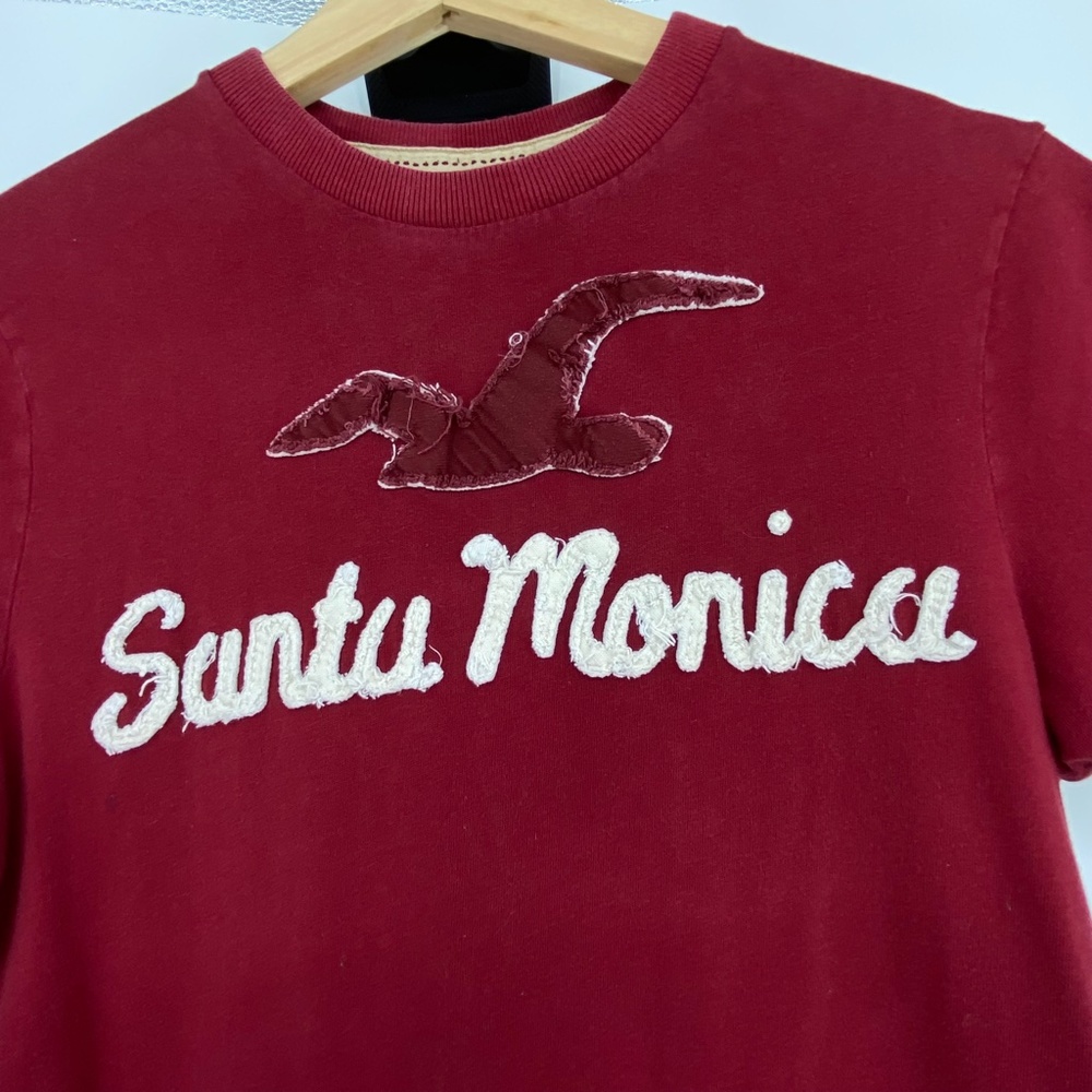 Women's Hollister Santa Monica California T-shirt Size XS, 019 - Picture 2 of 6